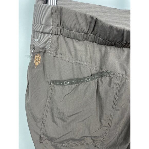 Indygena Nakato Crop Capri Taupe Brown Hiking Outdoor Athletic Pull On Pants XL - Picture 8 of 9